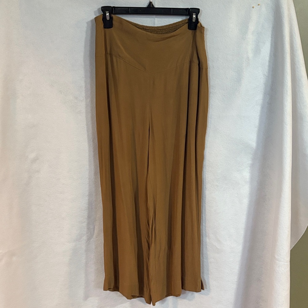 Chic Tan Wide Leg Women's Pants